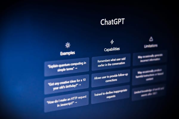 home page of ChatGPT